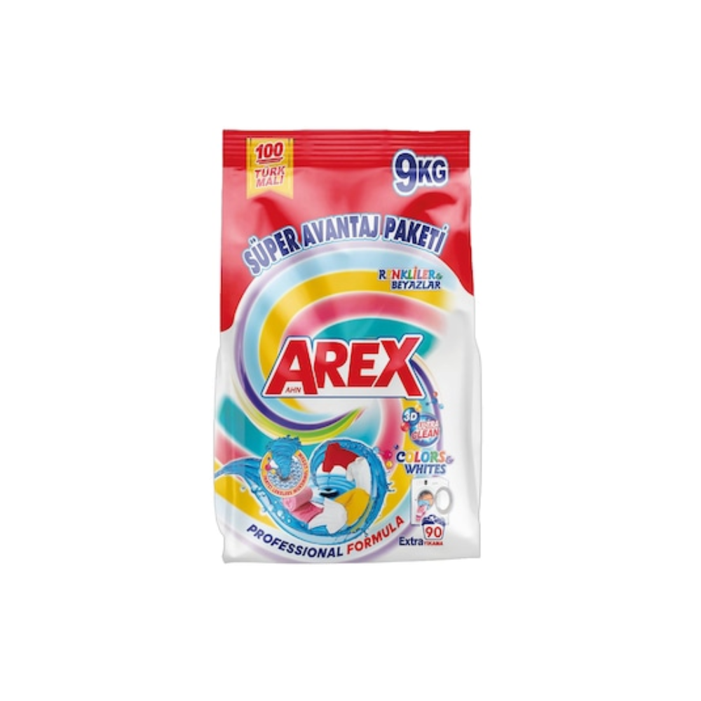 AREX Matik Toz Deterjanı Beyaz&Renkli 9 KG 